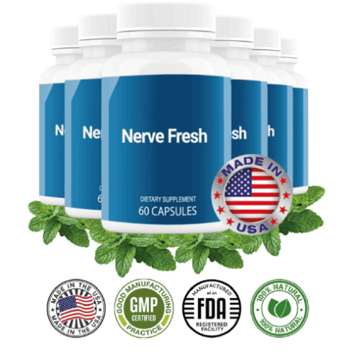 Nerve Fresh nerve support supplement bottle for daily nerve health support
